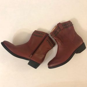 Frye Girls ankle western short boots sz 3.5 youth